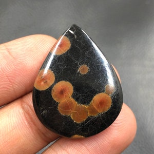 Peanut Obsidian Cabochon...Pear Cabochon...31x24x4 mm...23 Cts...A#M7958