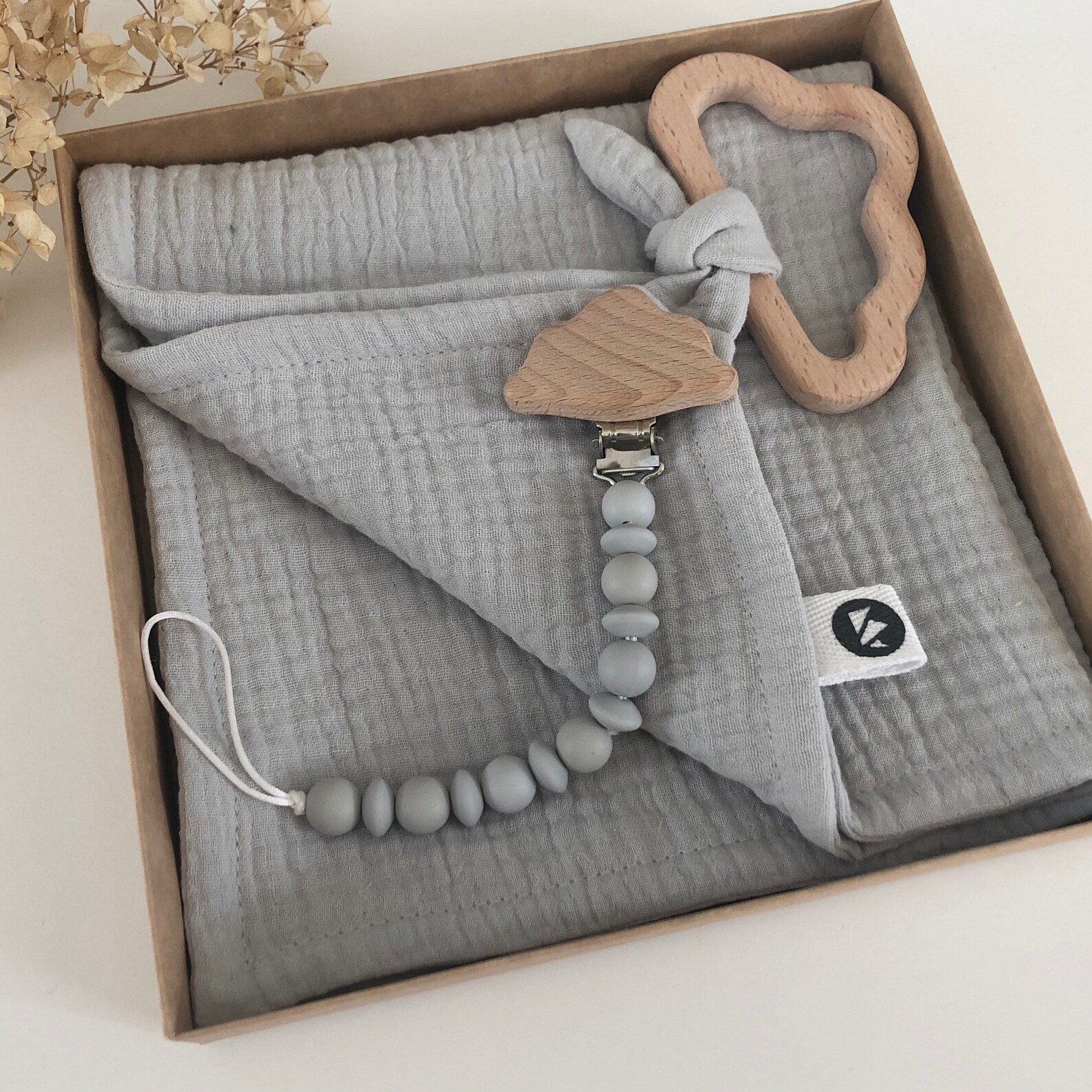 Baby Comforter Blanket and Dummy Clip Muslin Baby Lovey and Etsy