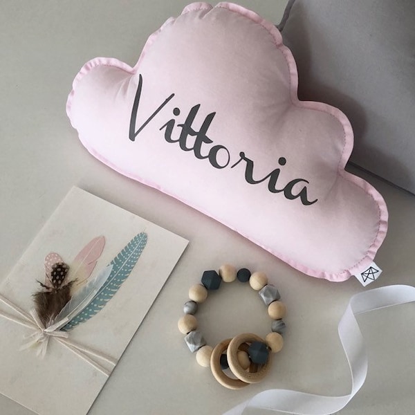 Cuscino nuvola personalizzato, Cuscino nuvola, Regalo bambino personalizzato, Cuscino per bambini personalizzato, Cuscino per bambini, Cuscino decorativo, Decorazione per bambini, Decorazione nursery