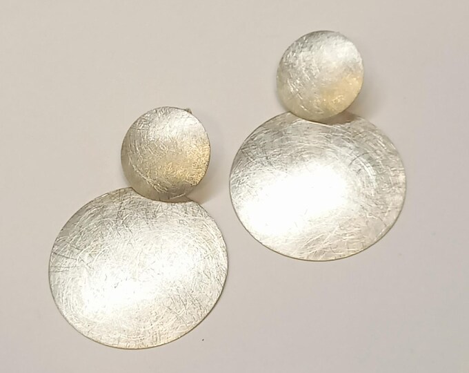 XXL sterling silver earrings – a statement in pure elegance