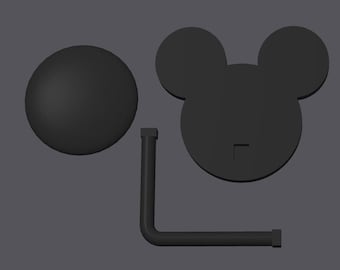 STL file for 3D Printing -- Mickey Ear Hat Display, Disney Ear Display