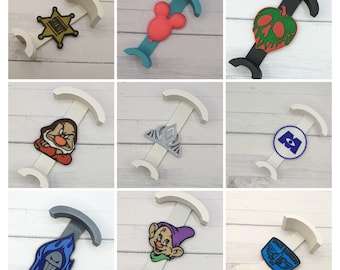 Disney Movie Inspired Ear Headband and LoungeFly Backpack Display Hook - Multi Color