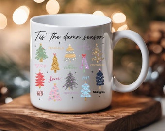 Tis The Damn Season Swift Christmas Mug | Eras Concert| Christmas Gift Swift Fan| Swift Xmas Gift| Swift Coffee Cup | Eras Christmas Tree