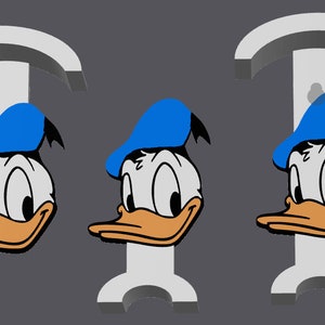 STL file for 3D Printing Donal Duck Inspire Loungefly Display image 1