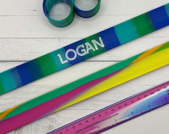 Custom Engraved Ruler Slap Bracelet | Back To School | Laser Engraved | Teacher Gift | Student Gift | 12 inch Ruler