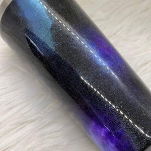 Galaxy Glitter Epoxy Tumbler