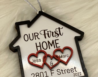 Our First Home Personalized Ornament | Home Owner | Realtor | New Homeowner