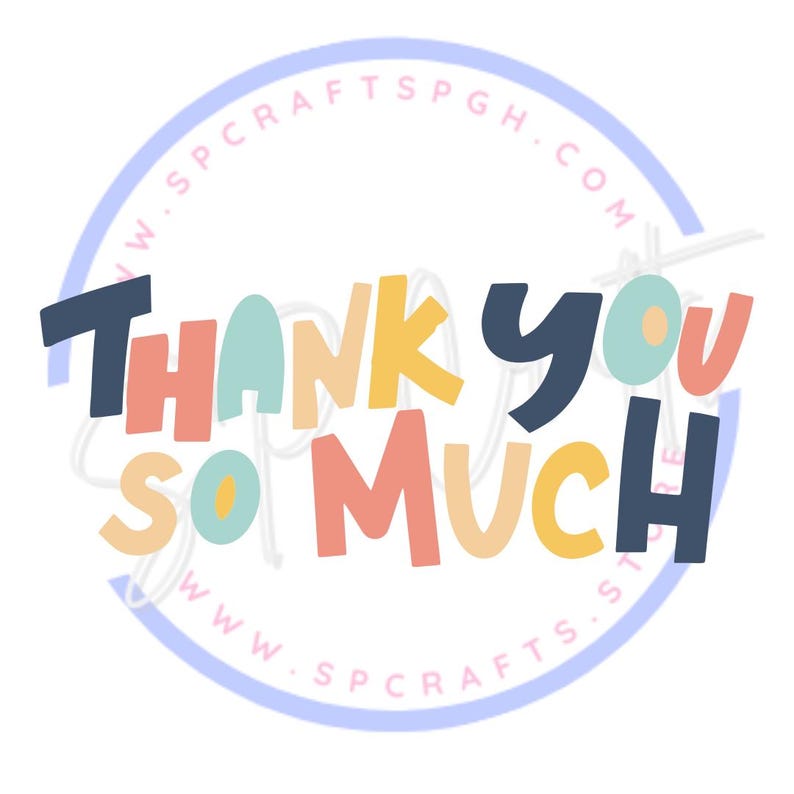 a thank you so much sticker on a white background