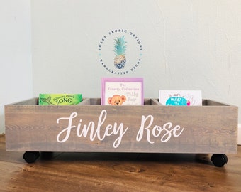 personalized baby bookshelf