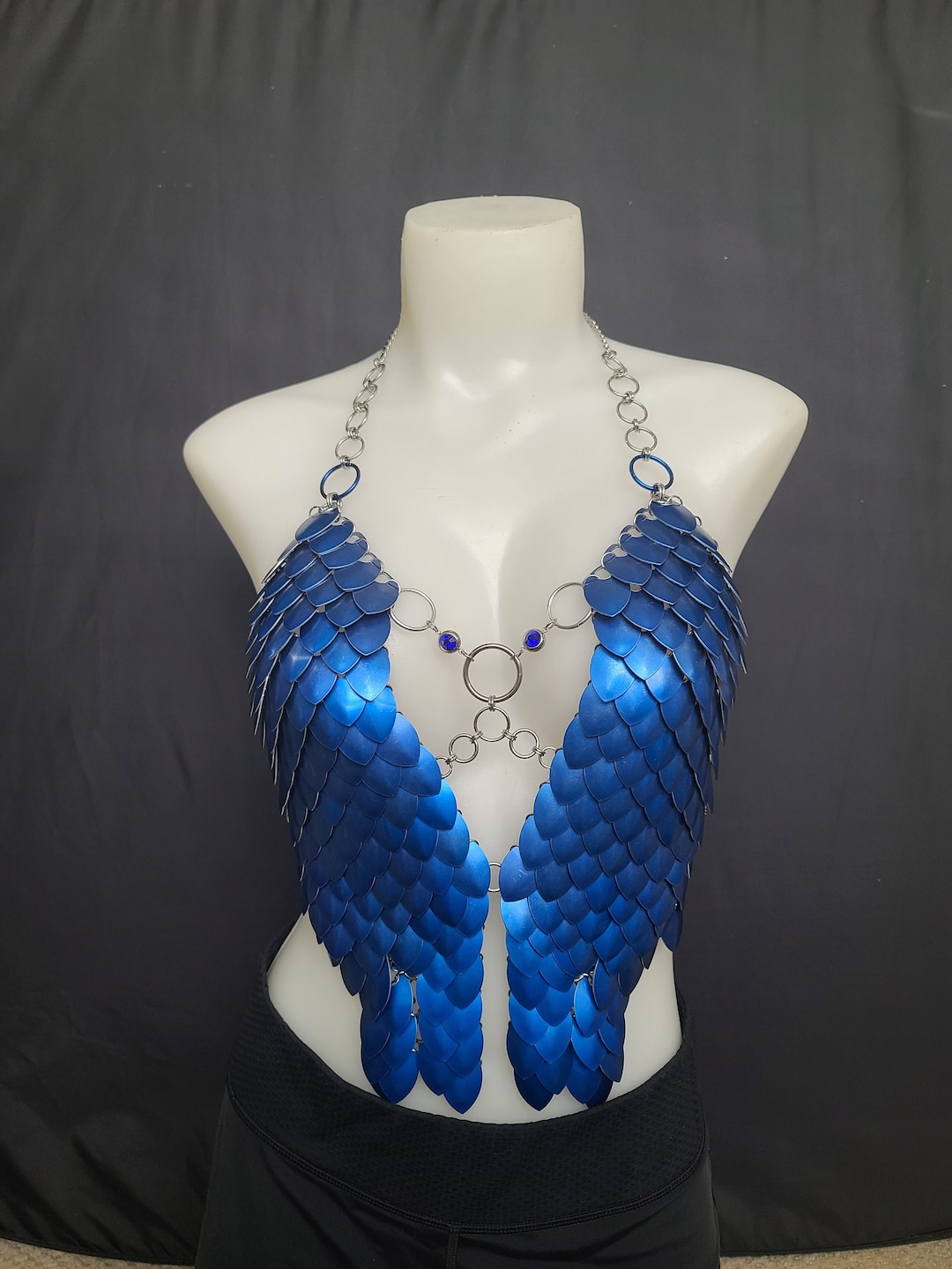 Scalemail Armor Samba Carnival Top Festival Party Outfit Etsy
