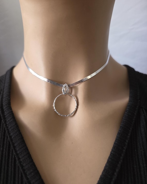 Chain Necklace 925 Sterling Silver Choker Necklace Choker Chain
