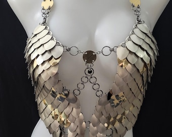 Drachenreiter Goldene Brustpanzer Korsett Rüstung, Fantasy Damen Rüstung, Feen Kostüm, Feen Kostüm, Wikinger, Fantasy Cosplay, Bücherwurm