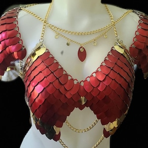 Dragon Rider Armor Scalemail Breastplate Corset Costume, Fantasy Womens Festival Armor, Fae Gala Fairytale, Viking, Fairy Cosplay