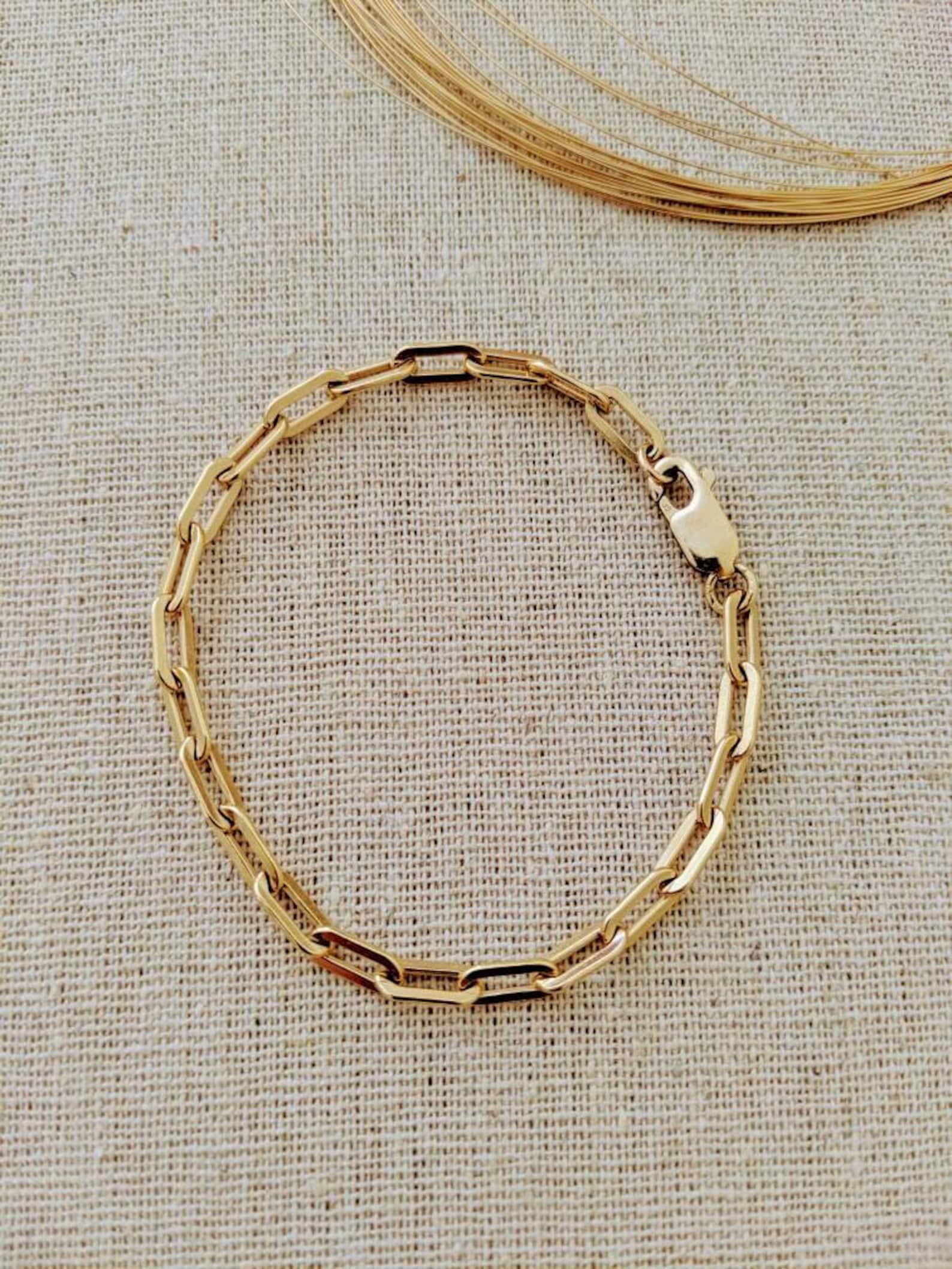 Gold Plated Rani Link Chain Bracelet