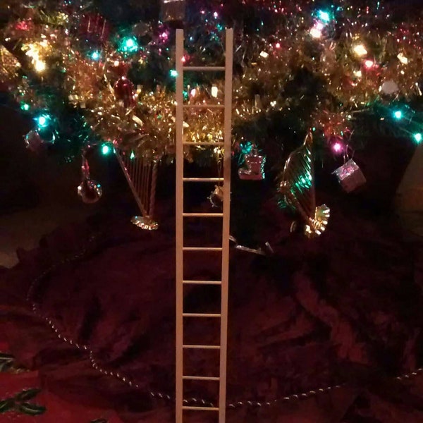 24" ladder, Elf ladder, Christmas tree ladder, wooden ladder, ladders, primitive ladder, holiday ladder, Santa ladder, Christmas ladder gift