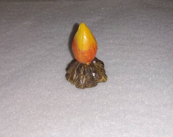 MINIATURE campfire, campfire, fairy garden campfire, sensory bin supplies, dollhouse camping, fairy gardens, dollhouse fire, sensory bins