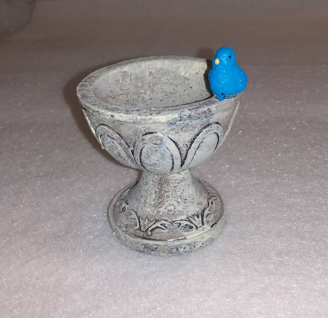 Birdbath, Miniature Birdbath, Fairy Garden Birdbath, Gnome Garden
