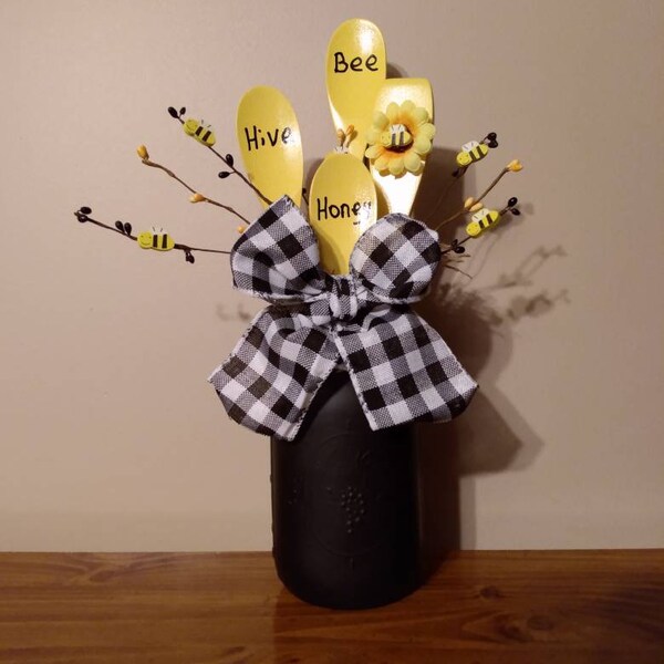 Decorated Mason Jars Etsy