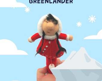 Finger Wool Puppet Greenlander - Greenland Collection