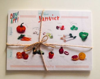 Seasonal Fruit & Vegetable Calendar.