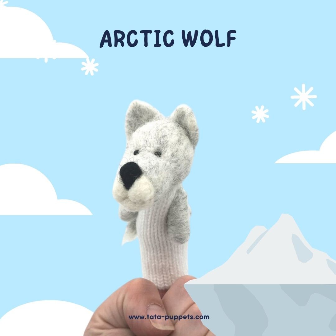 Finger Wool Puppet Arctic Wolf - Greenland Collection - Etsy