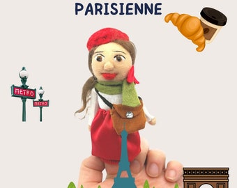 Finger Puppet Parisienne