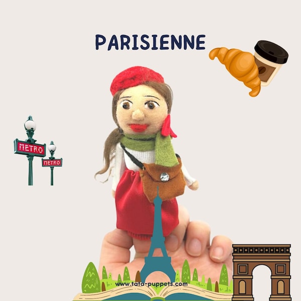 Finger Puppet Parisienne