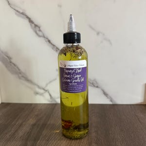 New/Improved onion & ginger extreme growth oil organic vegan thicker hair