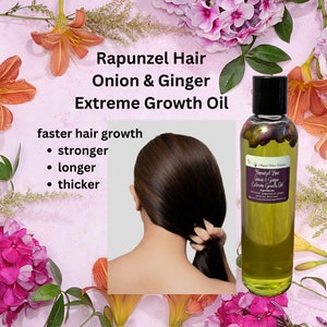 onion & ginger extreme growth oil organic vegan thicker hair