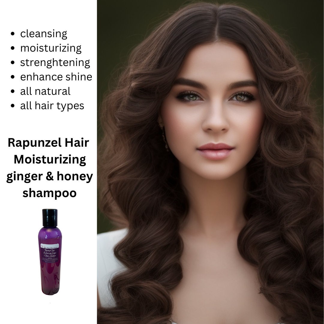 Moisturizing Ginger & Honey Shampoo All Natural Dandruff Green Tea