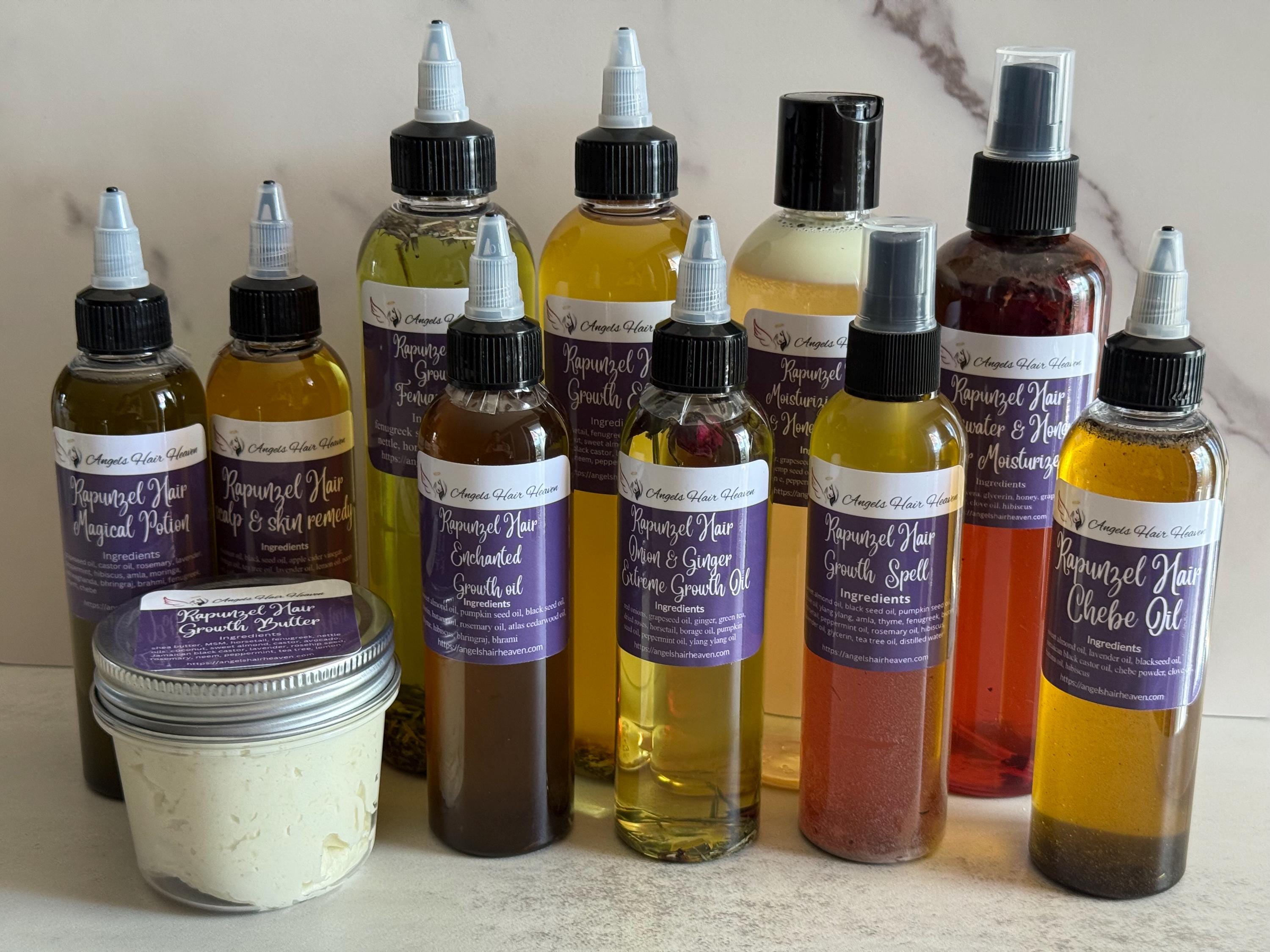 Hair Growth Oil: Natural Hair Care Regimen Vegan Botanical Herbal