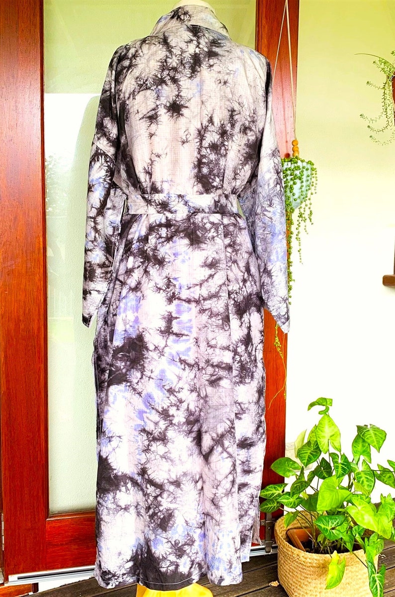 Silk Kimono Robe, Dressing Robe, Women's Lounge Wear, Kimono Jacket, Duster Robe, Silk Bridal Robe, Silk Wear, Gift for Her, Christmas Gift image 10