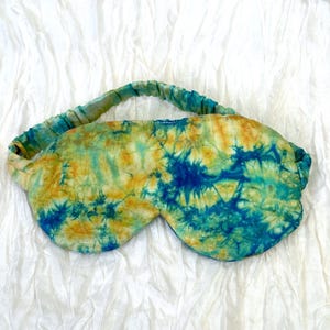 Silk Eyes Mask, Mulberry Silk, Silk Tie Dye, Handcrafted Silk, Travel Sleep Eye Mask, Sleep Mask, Pampering Gift, Christmas Gift, Gift Idea