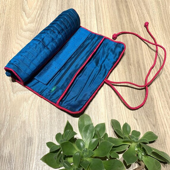 Silk Jewelry Roll Travel Jewelry Case Silk Jewelry Roll Etsy Australia