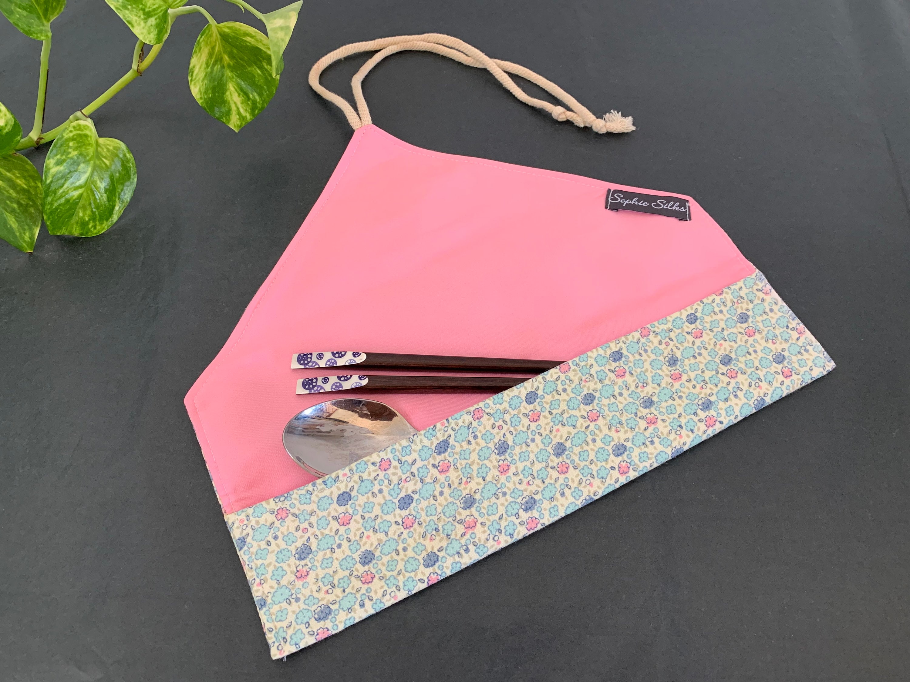 Cutlery Roll, Washable Cutlery Case, Travel Utensil Case for Lunch Box