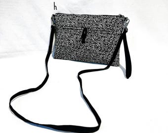 Recycled Kimono Crossbody Bag: Mini Travel Clutch with Adjustable Strap