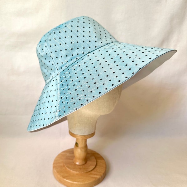 Pure Silk Hat, Silk Floppy Sun Hat, Sun Hat, Wide Brim Hat, Foldable Hat, Hat for Function, adjustable, Great for Hair,  Mother Day Gift