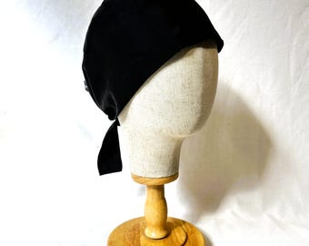 Mulberry Silk Scrub Cap: Handmade Unisex Surgical Bonnet with Straps