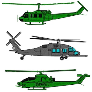 BONUS 3 Pack Military Helicopters