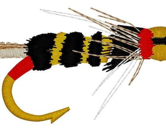 Bead Head Fly Fishing Embroidery File