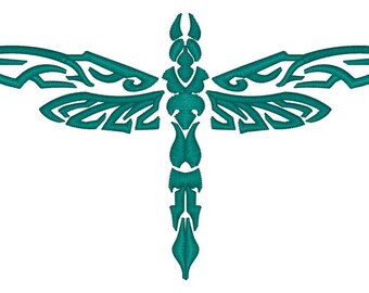 Tribal Dragonfly  Embroidery File