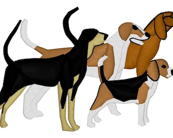 Hunting Dogs Embroidery File