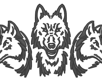 Wolves Embroidery File