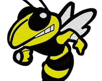 Bee Mascot Embroidery File