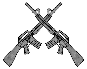 Crossed rifles | Etsy