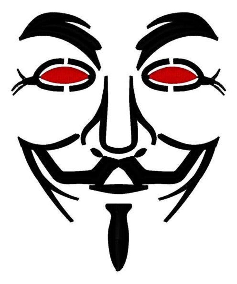 Guy Fawkes Embroidery File - Etsy