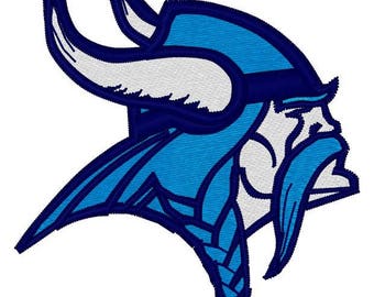 Viking Head Mascot Embroidery File