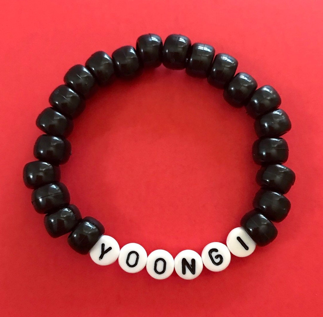 Yoongi Bracelet BTS Member Bracelets Etsy UK