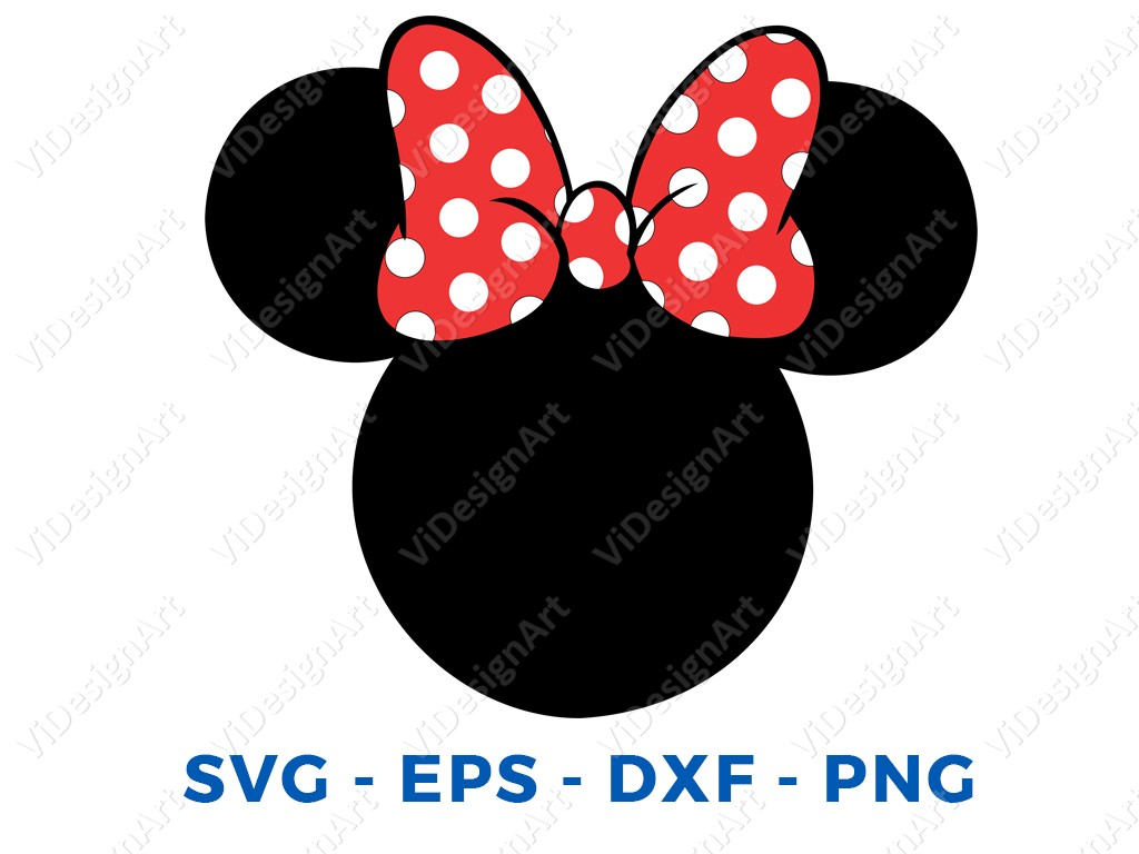 Download Minnie Mouse Head SVG DXF Png Vector Cut File Cricut ...