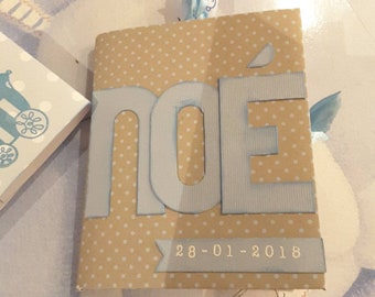 Petit carnet personnalisé scrapbooking naissance